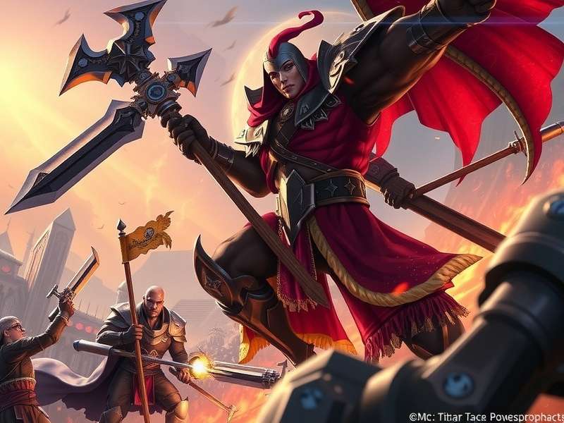 Titan Mace Overlord Combat Scene